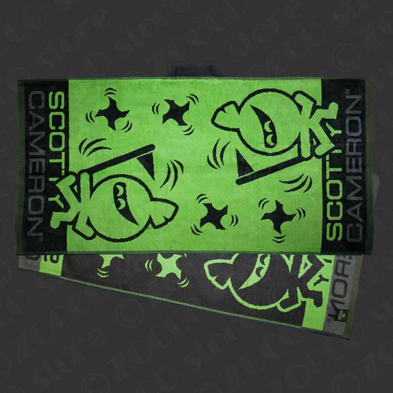 エディマメ ゴルフ タオル - ライム&ブラック スコッティキャメロン SCOTTY CAMERON【日本限定】
