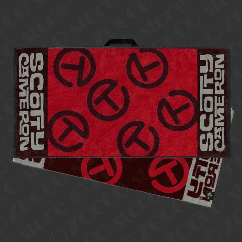 サークルT タオル - レッド&ブラウン スコッティキャメロン Circle T Towel SCOTTY CAMERON【カリフォルニアギャラリー限定】【レアアイテム】