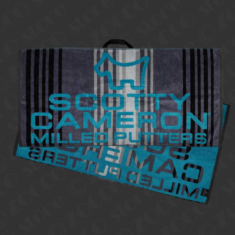 スコッティドッグ ゴルフ タオル - グレー&ティファニーブルー スコッティキャメロン SCOTTY CAMERON【カリフォルニアギャラリー限定】