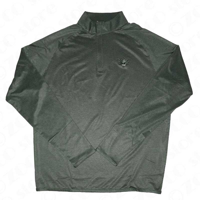 Mサイズのみ在庫あり】アガベマン 1/4 ジップ プルオーバー - グリーン