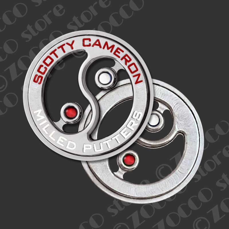 2024 ジャパンリミテッド ボールコイン コインマーカー イン&ヤン - ホワイト&レッド - スコッティキャメロン SCOTTY CAMERON【カリフォルニアギャラリー限定】