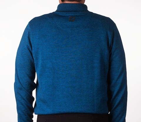 ��SALE�ۡ�M�������Τߺ߸ˤ����VOKEY DESIGN FJ End on End Merino Half-Zip - Black + Brilliant Blue �ܡ����� �ϡ��ե��å� ������ ��������