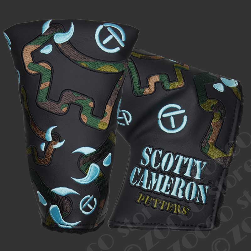 �ں����١ۡںǿ��ۥ��󥷥� ����֥�ɥå� ��������T �ĥ�������꡼ �ߥåɥޥ�å� �إåɥ��С� - �֥�å�/�ƥ��ե��ˡ��֥롼 �����åƥ��������� Dancing Camo Dog Circle T Mid Mallet Tour Headcover SCOTTY CAMERON