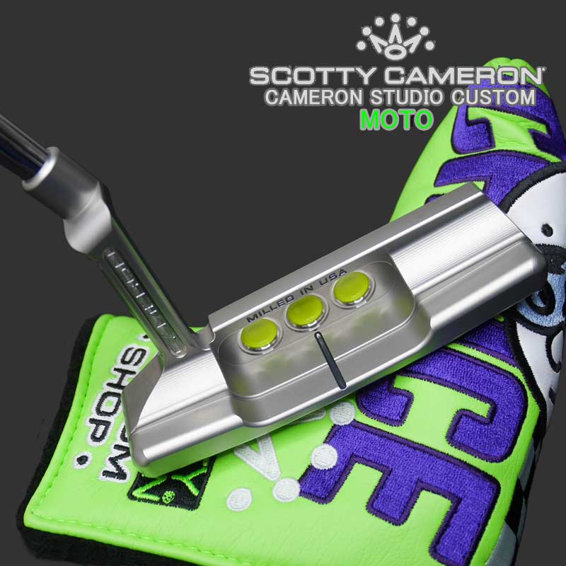 ڥMOTO2023 ѡ쥯 ˥塼ݡ2 åƥ󥹥 ѥ - 饤 åƥ 2023 Super Select Newport2 STUDIO MOTO CUSTOM PUTTER - Lime - SCOTTY CAMERON