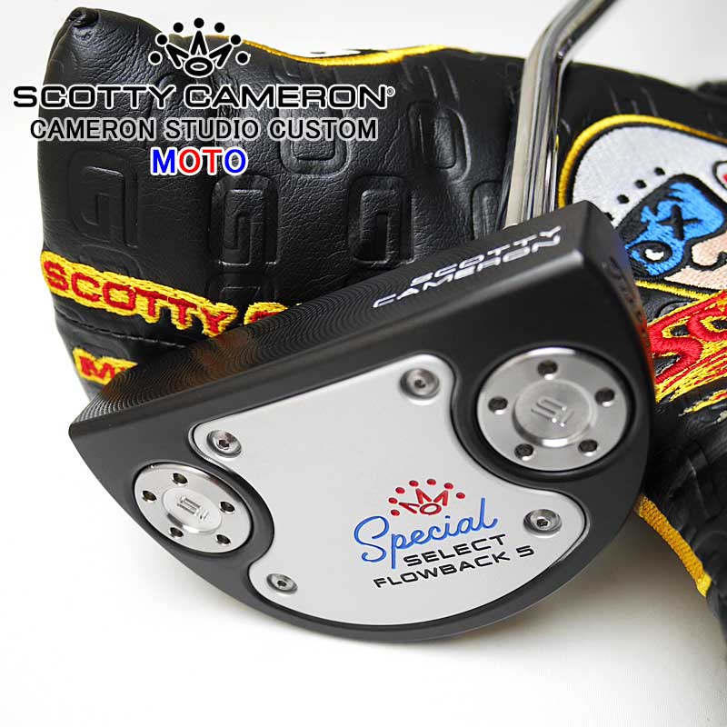�ڥ�������MOTO��������ۥ��ڥ���륻�쥯�� �ե����Хå�5 �������󥹥����� ��������ѥ��� - �ĥ����֥�å� �����åƥ��������� Special Select Flowback5 STUDIO MOTO CUSTOM - TOUR BLACK -  PUTTER SCOTTY CAMERON