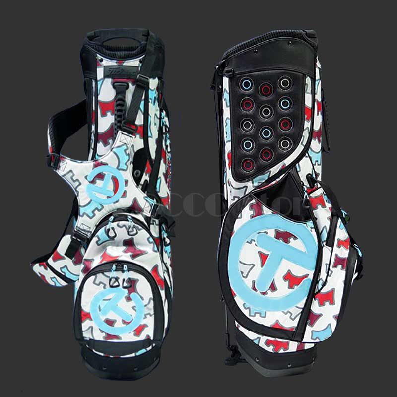 �ں����١ۡ�180���åȸ����ʡۥ��󥷥󥰥ɥå� �ѥ��ե�������� ������ɥХå� �إåɥ��С����å� �����åƥ��������� Dancing Dog Stand Bag Pathfinder White with Matching Headcovers SCOTTY CAMERON