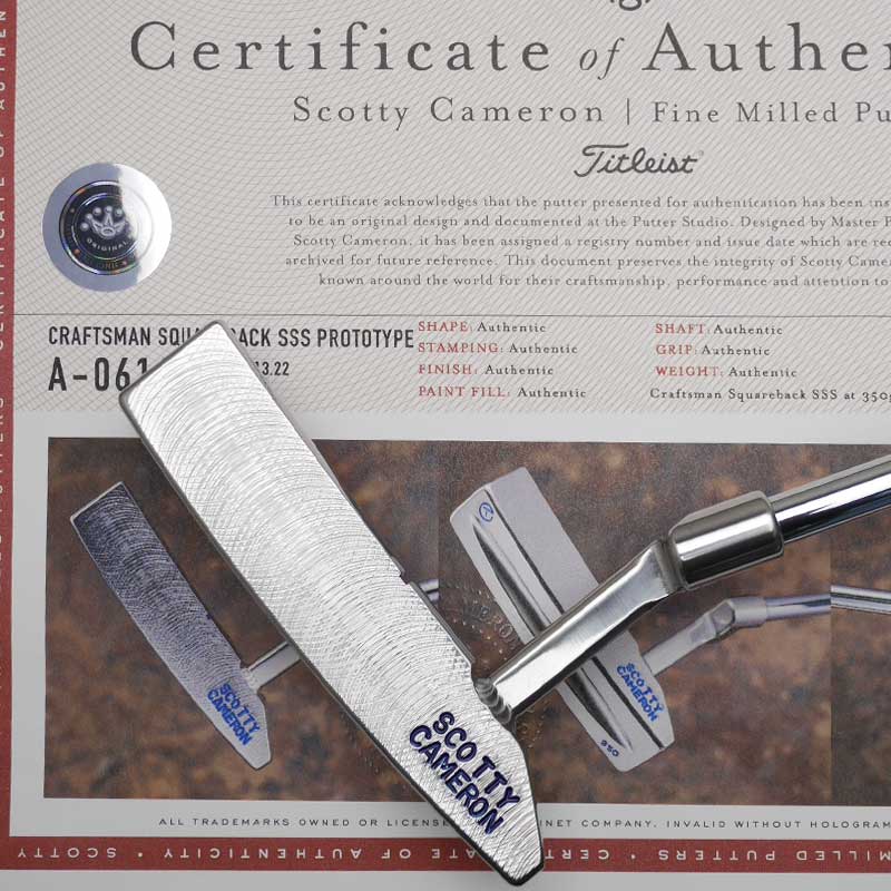 ����եȥޥ� �����������Хå� SSS �ץ��ȥ����� �ĥ����ѥ��� �����åƥ��������� CRAFTMAN SQUAREBACK SSS PROTOTYPE SSS TOUR PUTTER SCOTTY CAMERON�ڿ�����������