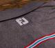 ��SALE�ۡ�S��M�������Τߺ߸ˤ����VOKEY DESIGN Limited FJ ProDry Lisle Chest Stripe Athletic Fit - Heather Charcoal �ܡ����� �ݥ������ ���쥤