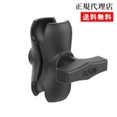 【ダブルソケットアーム S 1.5インチ】ラムマウント RAM MOUNTS 国内正規品 RAM-201UB GoPro バイク 自転車 スマホ *送料無料 車 オフロード カー用品 アメ車 ジープ ボート スノーモービル 登山 キャンプ *小型宅配便