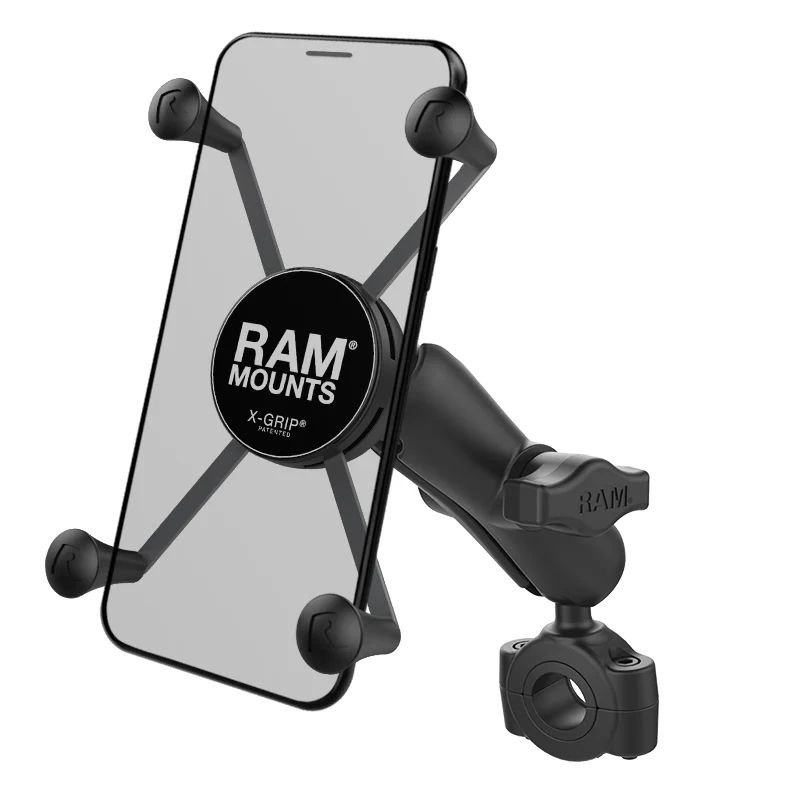 【Xグリップ（M）&バーマウントベース（M）】ラムマウント RAM MOUNTS 国内正規品 RAM-B40875UN1 *送料無料  バイク 自転車 スマホ 車 オフロード カー用品