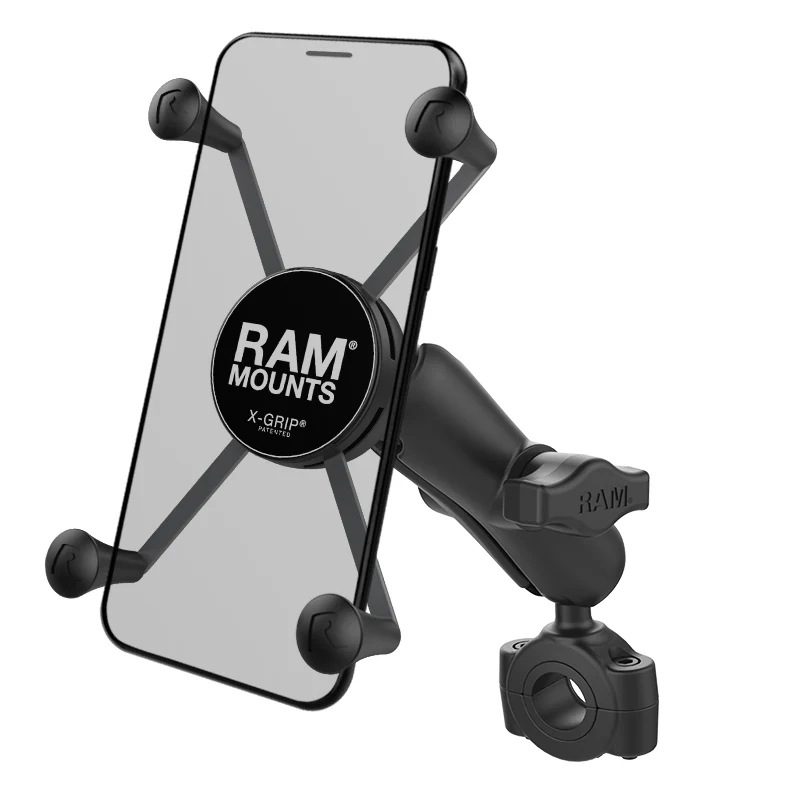 【Xグリップ（M）&バーマウントベース（M）】ラムマウント RAM MOUNTS 国内正規品 RAM-B40875UN1 *送料無料  バイク 自転車 スマホ 車 オフロード カー用品