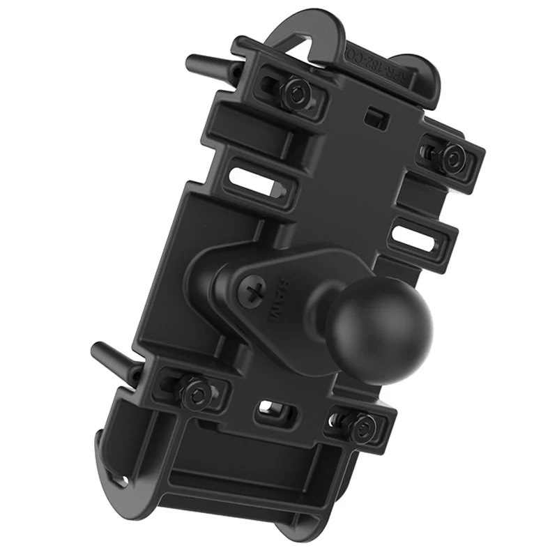 【クイックグリップ ユニバーサル スマートフォンホルダーボール付】ラムマウント RAM MOUNTS 国内正規品 RAMHOLPD3238A GoPro バイク 自転車 スマホ *送料無料 車 オフロード カー用品 アメ車 ジープ ボート スノーモービル 登山 キャンプ *小型宅配便