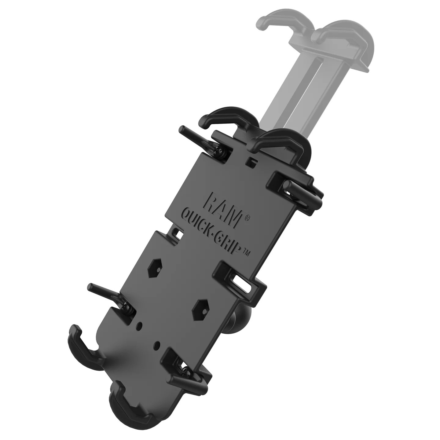 【クイックグリップ XL ボール付 スマートフォンホルダー】ラムマウント RAM MOUNTS 国内正規品 RAMHOLPD4238A GoPro バイク 自転車 スマホ *送料無料 車 オフロード カー用品 アメ車 ジープ ボート スノーモービル 登山 キャンプ *小型宅配便