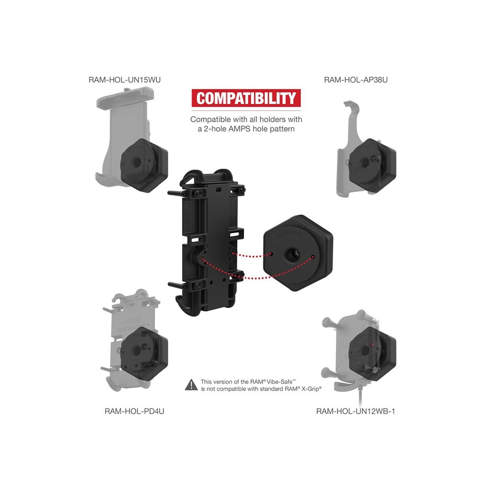 【防振アダプター】ラムマウント RAM MOUNTS 国内正規品 RAP-462NPT GoPro バイク 自転車 スマホ *送料無料 車 オフロード カー用品 アメ車 ジープ ボート スノーモービル 登山 キャンプ *小型宅配便