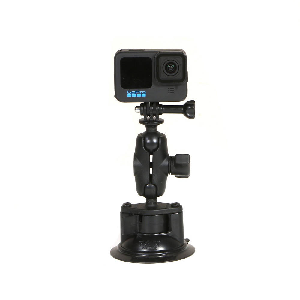 【サクションカップRAMマウントS】ラムマウント RAM MOUNTS 国内正規品 RAM-B166AGOP1 GoPro バイク 自転車 スマホ *送料無料 車 オフロード カー用品 アメ車 ジープ ボート スノーモービル 登山 キャンプ *小型宅配便