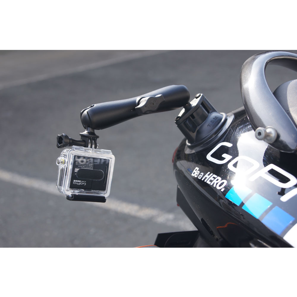 【サクションカップマウント】ラムマウント RAM MOUNTS 国内正規品 RAM-B224-1 GoPro バイク 自転車 スマホ *送料無料 車 オフロード カー用品 アメ車 ジープ ボート スノーモービル 登山 キャンプ *小型宅配便