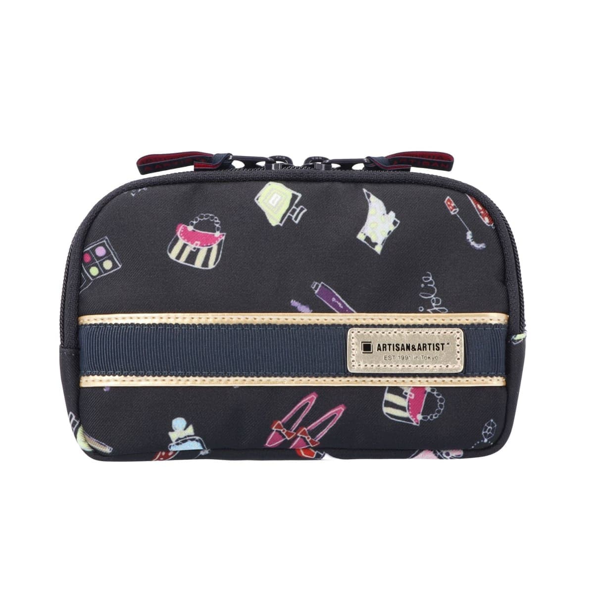 アルティザン＆アーティスト ARTISAN＆ARTIST スロープシェイプ・ポーチ 5WP-RY110H レーヴ・ミスティーク #ネイビー コスメポーチ/バッグ [161265] 000000001650_rWb1lzA.jpg