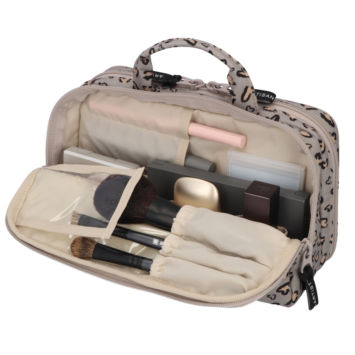 アレキサンダーマーブル　シャドウブルーム　仕切ポーチ付きミニトート　ファー メゾン ド フルール Maison de FLEUR ファー2Wayトートバッグ