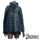 送料無料 HERNO ヘルノ 2way ダウンハーフコート 超軽量ダウンジャケット しっかり防寒 お洒落な切替デザイン PI0639D 12017 [4136n]