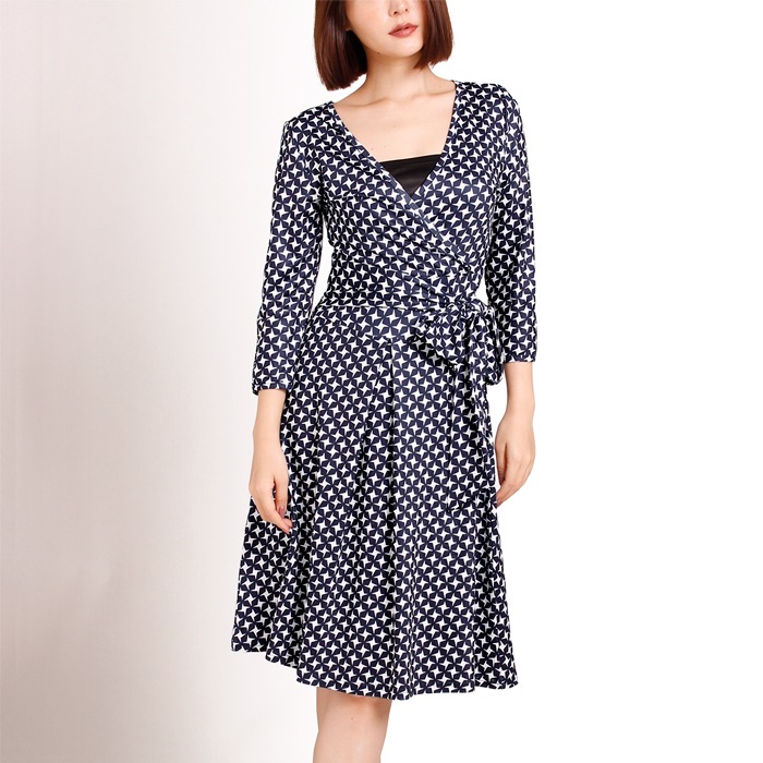 Martha マーサ 十字チェックカシュクールジャージーワンピース メーカー希望小売価格 9 504 完売商品 Martha Lfo