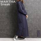 送料無料【MARTHA・Sneak】ひょうたんキルトパーカーワンピース《Lサイズ有り》＜メーカー希望小売価格￥13,200＞[16817］【4800円以上送料無料】