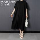 【MARTHA・Sneak】マーサ・スニーク★オーバーサイズポロマキシワンピース＜メーカー希望小売価格￥9,400＞《Lサイズ有り》[16637]