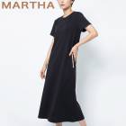 送料無料【MARTHA】マーサ●半袖パール調デコレーションコットンワンピース[26401]