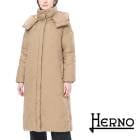 送料無料 HERNO ヘルノ フード付き2way中綿コート 撥水 ポリウレタンコーティング 超軽量 アウター しっかり防寒 レディース ロング丈 ヘルノコート 軽量 上品 大人 ブラウン 軽量  9号 サイズ40 PA000056D[62215]