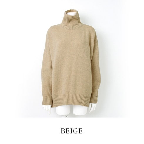 ウール混ハイネックニット○ニット トップス ハイネック 長袖  