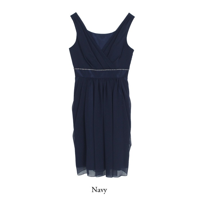 送料無料 カシュクールワンピース カシュクールワンピース ドレス ワンピース フォーマル レディース おしゃれ ノースリーブ パーティー セレモニー 結婚式 二次会 お呼ばれ 無地 ネイビー 9号 メーカー希望小売価格 36 完売商品 アパレル 雑貨 Lfo