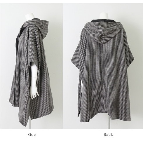 バレンシアガ　ポンチョ　羽織り　カシミヤ　ケープ　フーテッド　グレー　アウター バレンシアガ ポンチョ 羽織り カシミヤ ケープ フーテッド