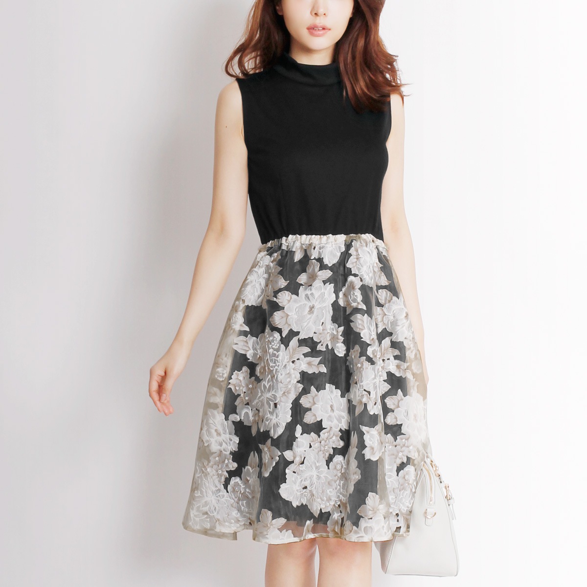 Martha マーサ フラワーオーガンジーノースリーブワンピース Lサイズ有り 6996 Martha 新商品 Lfo Martha マーサ フラワーオーガンジーノースリーブワンピース Lサイズ有り 6996 Martha 新商品 Lfo