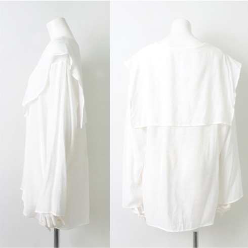 訳あり タグカット 長袖セーラーカラーブラウス♪レディース