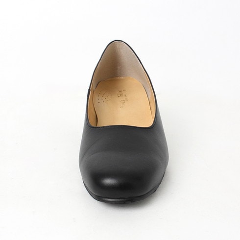 パンプス ブラック 本革 ヒール 3.5cm 5cm 日本製○ レディース