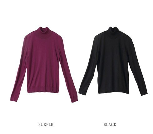 送料無料 訳あり某ブランド ウール100％ タートルネック ニット