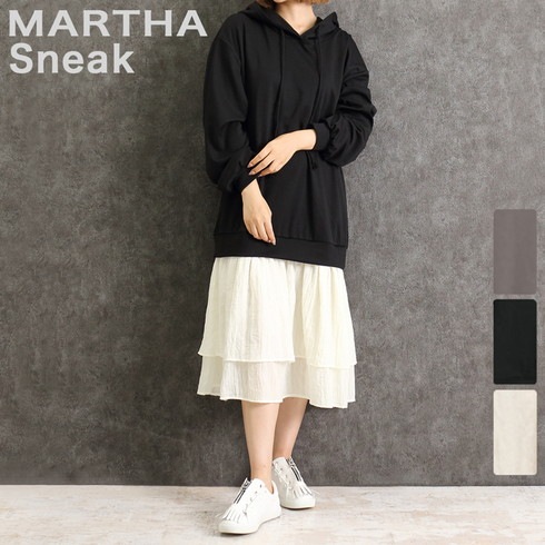 Martha Sneak マーサ スニーク ドッキングパーカーワンピース メーカー希望小売価格 10 152 Lサイズ有り Martha 新商品 Lfo