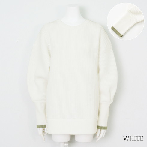 送料無料 ランタンスリーブニット○ レディース バルーンスリーブ