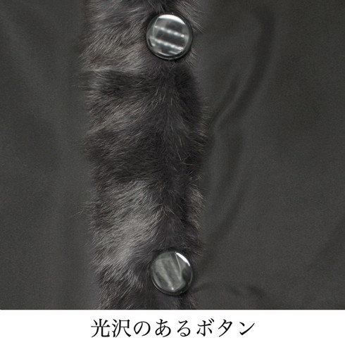 送料無料 ファーコート ロシアリス リアルファー 毛皮 2WAY