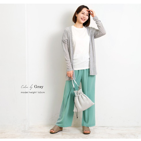 Uvカットクール ガーゼトッパーカーディガン Cool 速乾 お家で洗える 薄手 長袖 カーデ ロング 羽織り Vネック ロング丈 レディース トッパー 日焼け防止 無地 グレー 3766 メール便可 4800円以上送料無料 完売商品 アパレル 雑貨 Lfo