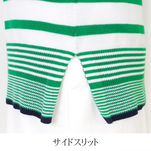 ☺️LEON＆HARPER☺️裾切り替えボーダーコットントップス タグ付き新品 osharewalker スウェット トップス レディース 春秋冬 長袖