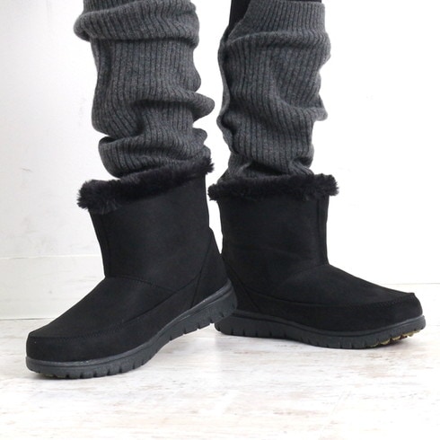 送料無料 吸湿発熱 グリップスパイク付きブーツ 防水 防寒 スノーブーツ ショートブーツ ボア ブーツ 雪 雨 滑らない 軽い 歩きやすい あったか ブーツ 靴 レディース ブラック 黒 グレージュ ベージュ Tv通販で大人気 7941 完売商品 アパレル 雑貨 Lfo