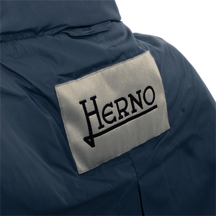 送料無料 HERNO ヘルノ 2way ダウンハーフコート 超軽量ダウン