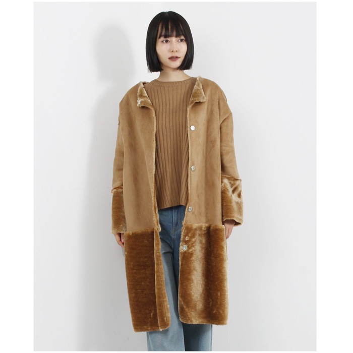 トムフォード　希少　ラムムートン　ダッフルロングコート　48 トムフォード希少ラムムートンダッフルロングコート48