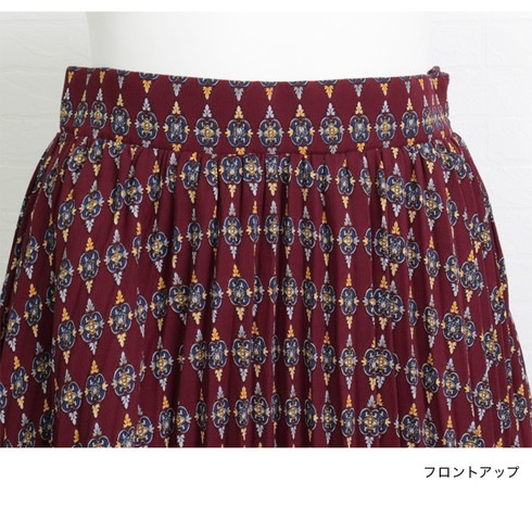 訳あり某ブランド レトロ柄プリーツスカート 歩くたびにふわっと動くデザイン レディース スカート 体型カバー ロング丈 Aライン カジュアル おしゃれ M ミモレ丈 ネイビー ブラック ボルドー Ss すべての商品 Lfo