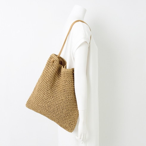 訳あり 某ブランド タグカット ペーパーニットトート○レディース