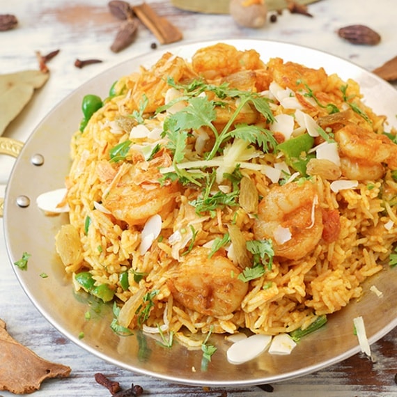 エビビリヤーニ 300g Prawn Biryani レストラン手作り 冷凍便 神戸アールティー