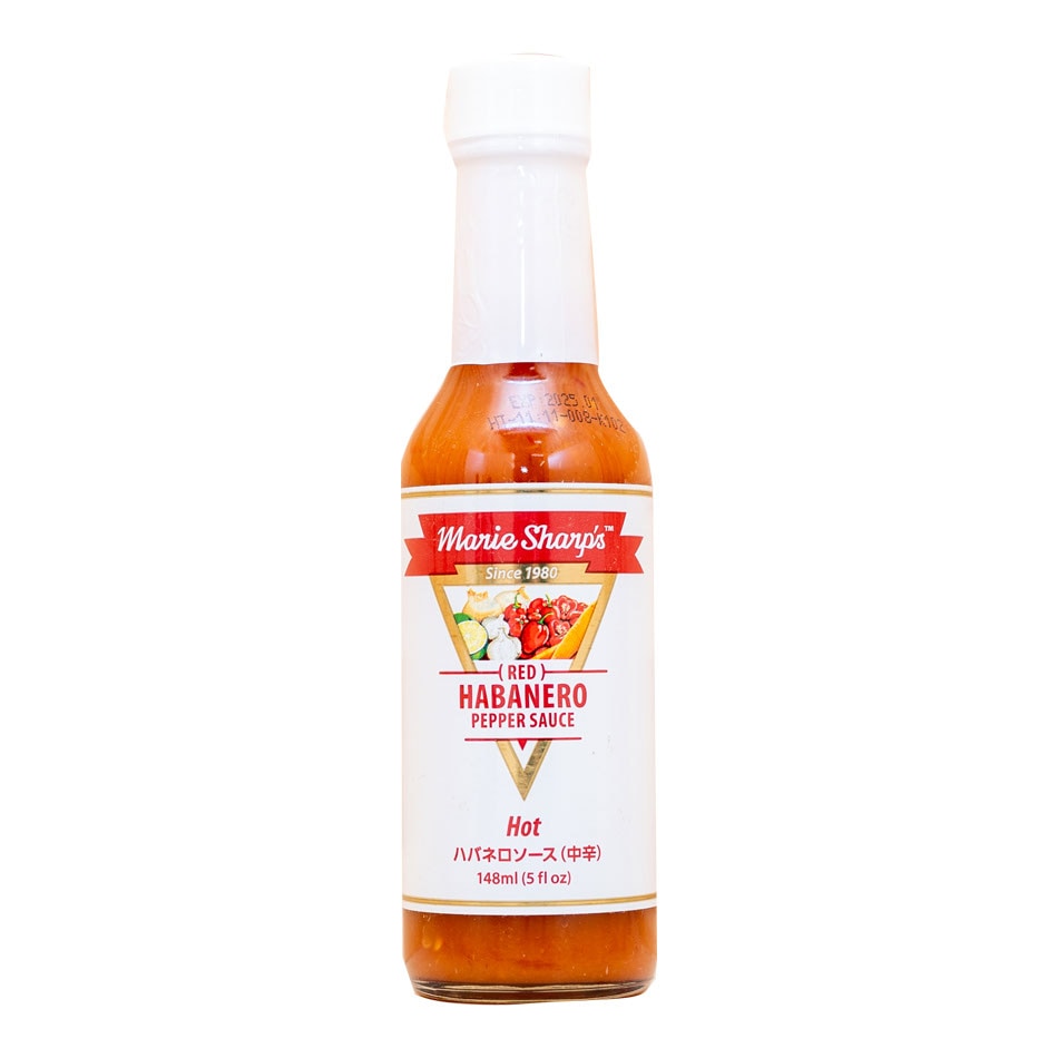 マリーシャープス・ハバネロソースホット (中辛) 148ml,マリーシャープス,Marie Sharp's,ハバネロソース,Habanero Pepper Sauce,中辛,Hot,ハバネロ,Habanero,唐辛子,Red ChilliPepper,ソース,Sauce,ベリーズ,Belize