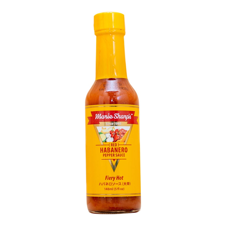 マリーシャープス・ハバネロソース ファイアリーホット(大辛) 148ml, マリーシャープス,Marie Sharp's,ハバネロソース,Habanero Pepper Sauce,大辛,Fiery Hot,ハバネロ,Habanero,唐辛子,Red ChilliPepper,ソース,Sauce,ベリーズ,Belize