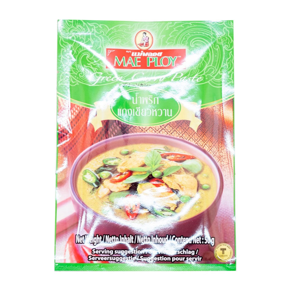 メープロイ グリーンカレーペースト 50g,メープロイ,MAE PLOY,グリーンカレーペースト,Green Curry Paste,タイカレー,Thai Curry,タイ,Thai