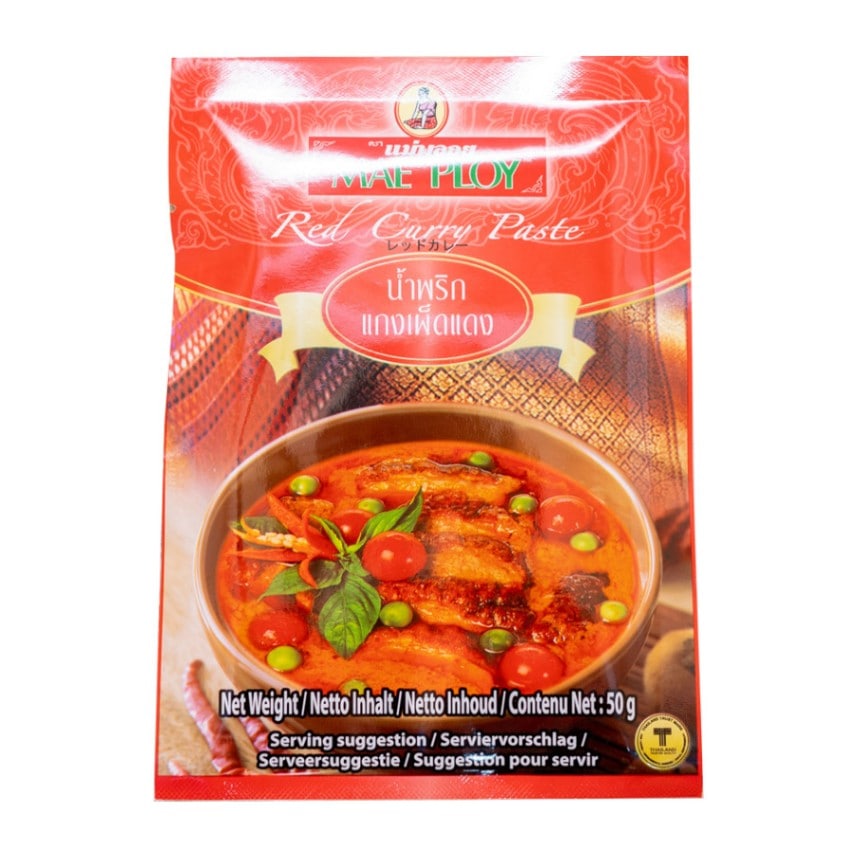 メープロイ レッドカレーペースト 50g,メープロイ,MAE PLOY,レッドカレーペースト,Red Curry Paste,タイカレー,Thai Curry,タイ,Thai